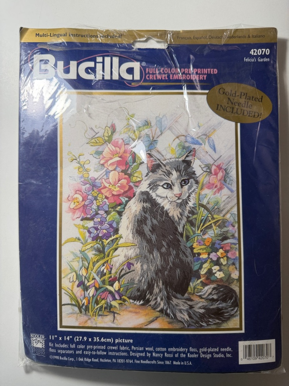 Bucilla Felicia’s Garden embroidery kit